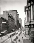 September   Randolph Street east from LaSalle Chicago